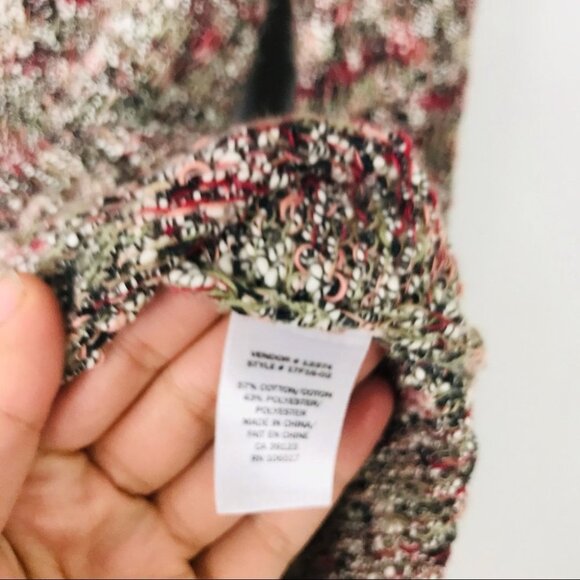 Northern reflections High Low Turtleneck sweater women size S - Picture 5 of 13